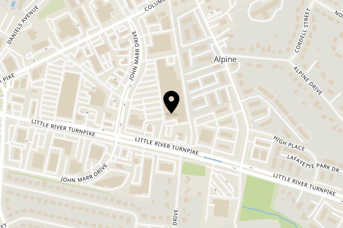 Map showing the location of Garden Social on 4363 John Marr Dr in Annandale
